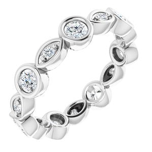 Platinum 7/8 CTW Diamond Eternity Band