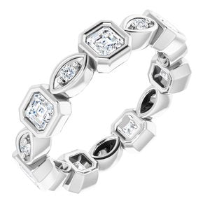 Bracelet d'éternité en diamant 14K blanc 1 1/4 CTW