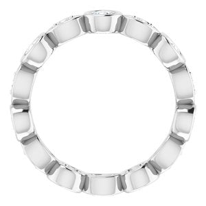 Platinum 7/8 CTW Diamond Eternity Band