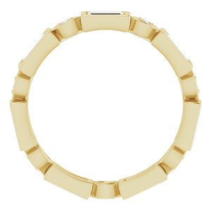 14K Yellow 5/8 CTW Diamond Eternity Band