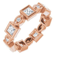 Load image into Gallery viewer, 14K Rose 1 1/4 CTW Diamond Eternity Band
