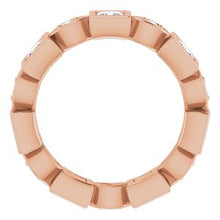 Load image into Gallery viewer, 14K Rose 1 1/4 CTW Diamond Eternity Band
