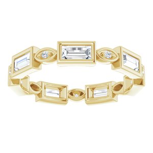 14K Yellow 5/8 CTW Diamond Eternity Band
