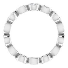 Charger l&#39;image dans la galerie, Jonc éternité diamant platine 7/8 CTW
