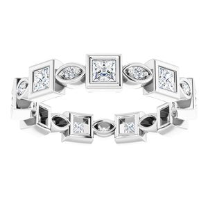 Bracelet d'éternité en platine 9/10 CTW Diamond