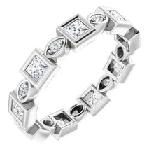 Charger l&#39;image dans la galerie, Bracelet d&#39;éternité en platine 9/10 CTW Diamond

