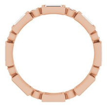 Load image into Gallery viewer, 14K Rose 9/10 CTW Diamond Eternity Band
