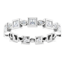 Charger l&#39;image dans la galerie, Bracelet d&#39;éternité en platine 3/4 CTW Diamond
