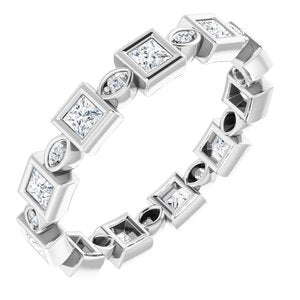 Bracelet d'éternité en platine 3/4 CTW Diamond