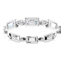 Load image into Gallery viewer, 14K White 5/8 CTW Diamond Eternity Band
