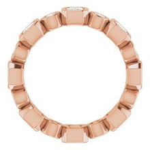 Load image into Gallery viewer, 14K Rose 1 1/6 CTW Diamond Eternity Band
