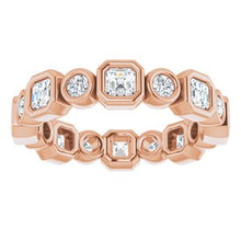 Load image into Gallery viewer, 14K Rose 1 1/6 CTW Diamond Eternity Band
