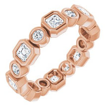 Load image into Gallery viewer, 14K Rose 1 1/6 CTW Diamond Eternity Band
