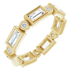 14K Yellow 1 1/6 CTW Diamond Eternity Band