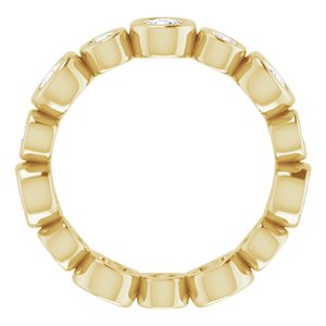 Bracelet d'éternité en diamant 14K jaune 1 1/5 CTW