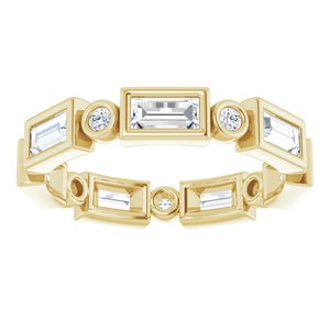14K Yellow 1 1/6 CTW Diamond Eternity Band
