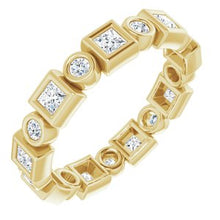 Load image into Gallery viewer, 14K Yellow 3/4 CTW Diamond Eternity Band

