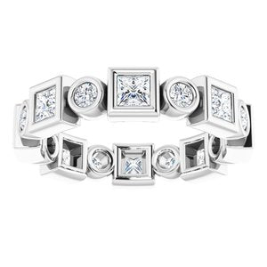 Platinum 1 1/8 CTW Diamond Eternity Band