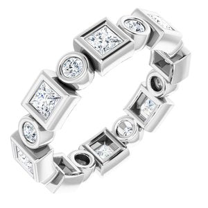 Platinum 1 1/8 CTW Diamond Eternity Band
