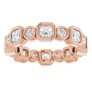 Bracelet éternité diamant 14K Rose 1 5/8 CTW