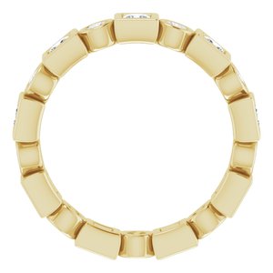 14K Yellow 9/10 CTW Diamond Eternity Band
