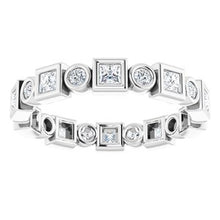 Load image into Gallery viewer, Platinum 3/4 CTW Diamond Eternity Band

