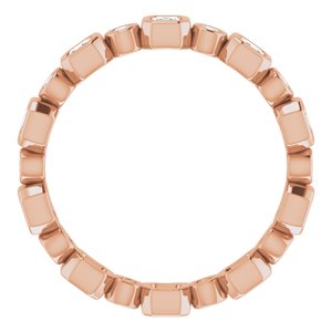 Bracelet d'éternité en diamant 14K Rose 5/8 CTW