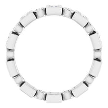 Load image into Gallery viewer, Platinum 3/4 CTW Diamond Eternity Band
