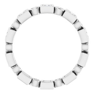 Platinum 3/4 CTW Diamond Eternity Band