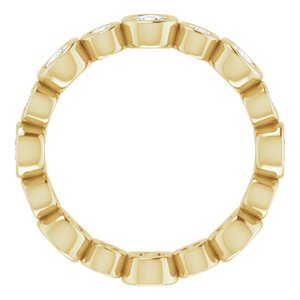 Bracelet d'éternité en diamant 14K jaune 1 1/5 CTW