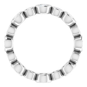 Bracelet éternité diamant 14K blanc 1 1/5 CTW