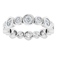 Load image into Gallery viewer, Platinum 1 1/5 CTW Diamond Eternity Band
