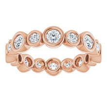Charger l&#39;image dans la galerie, 14K Rose 1 1/5 CTW Diamond Eternity Band
