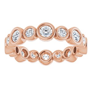 14K Rose 1 1/5 CTW Diamond Eternity Band