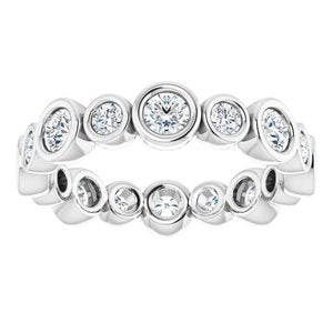 Bracelet éternité diamant 14K blanc 1 1/5 CTW