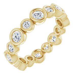 Bracelet d'éternité en diamant 14K jaune 1 1/5 CTW