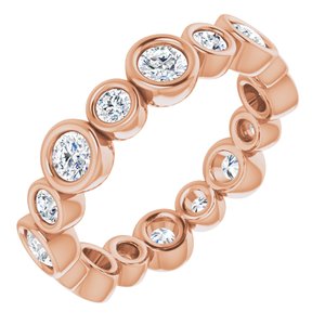 14K Rose 1 1/5 CTW Diamond Eternity Band