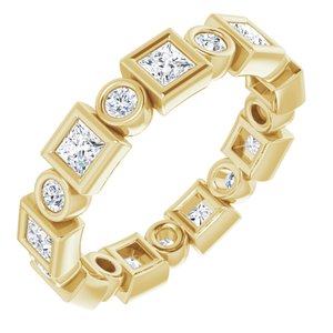 14K Yellow 1 1/8 CTW Diamond Eternity Band