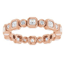 Charger l&#39;image dans la galerie, Bracelet d&#39;éternité en diamant 14K Rose 5/8 CTW
