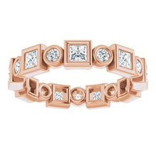 Load image into Gallery viewer, 14K Rose 1 1/8 CTW Diamond Eternity Band

