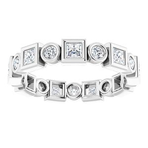 Bracelet d'éternité en platine 9/10 CTW Diamond
