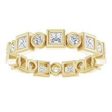 Load image into Gallery viewer, 14K Yellow 9/10 CTW Diamond Eternity Band
