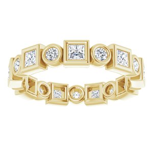 14K Yellow 9/10 CTW Diamond Eternity Band