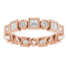 Charger l&#39;image dans la galerie, Bracelet d&#39;éternité diamant 14K rose 9/10 CTW
