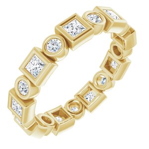 14K Yellow 9/10 CTW Diamond Eternity Band