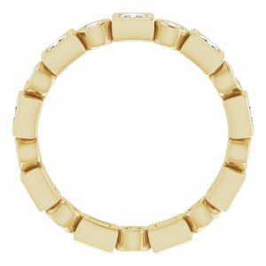 14K Yellow 9/10 CTW Diamond Eternity Band
