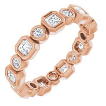 Load image into Gallery viewer, 14K Rose 1 CTW Diamond Eternity Band
