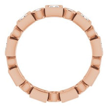 Load image into Gallery viewer, 14K Rose 1 1/8 CTW Diamond Eternity Band
