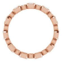 Load image into Gallery viewer, 14K Rose 5/8 CTW Diamond Eternity Band
