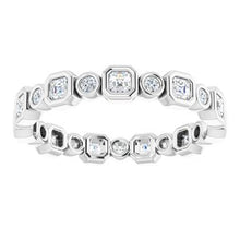Charger l&#39;image dans la galerie, Bracelet d&#39;éternité en diamant 14K blanc 5/8 CTW
